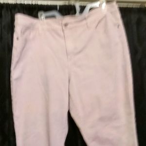 Acid Wash Light Pink Jeans